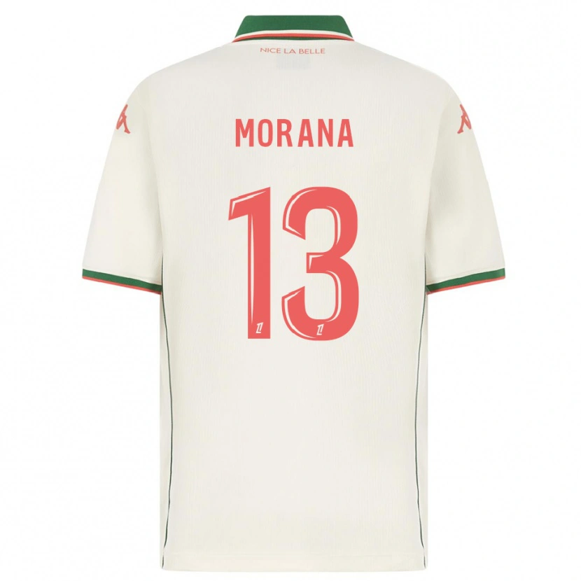 Danxen Barn Djelan Morana #13 Vit Grön Bortatröja Matchtröjor 2025/26 Tröjor T-Tröja