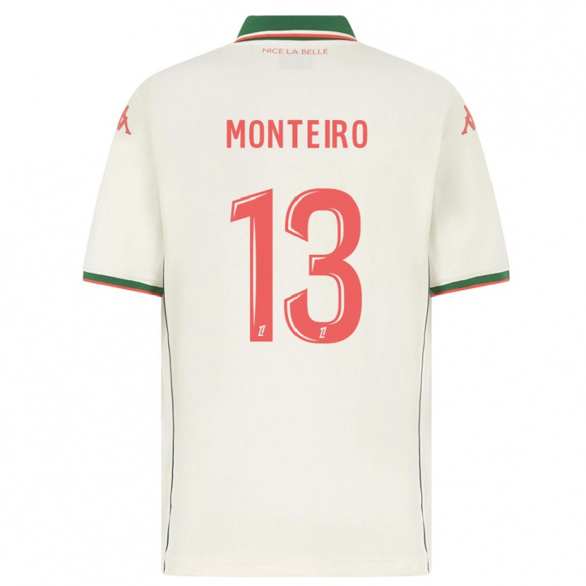 Danxen Barn Laurenzo Monteiro #13 Vit Grön Bortatröja Matchtröjor 2025/26 Tröjor T-Tröja