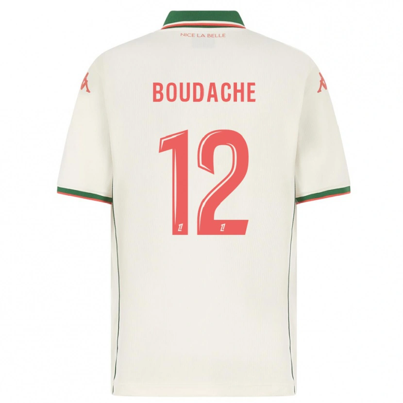 Danxen Barn Kaïl Boudache #12 Vit Grön Bortatröja Matchtröjor 2025/26 Tröjor T-Tröja