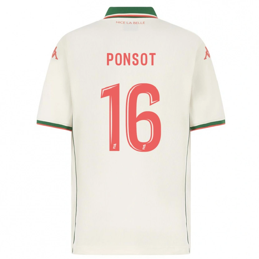 Danxen Barn Martin Ponsot #16 Vit Grön Bortatröja Matchtröjor 2025/26 Tröjor T-Tröja