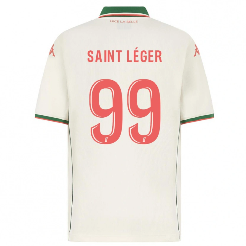 Danxen Barn Maureen Saint Léger #99 Vit Grön Bortatröja Matchtröjor 2025/26 Tröjor T-Tröja