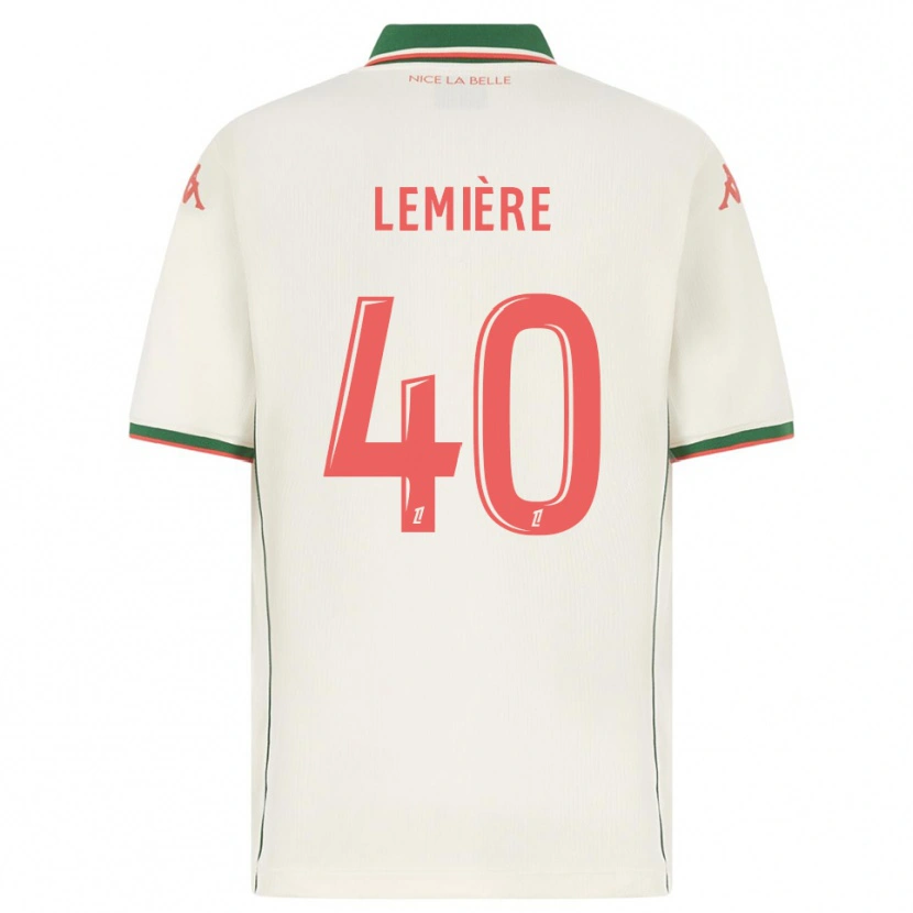 Danxen Barn Pauline Lemière #40 Vit Grön Bortatröja Matchtröjor 2025/26 Tröjor T-Tröja
