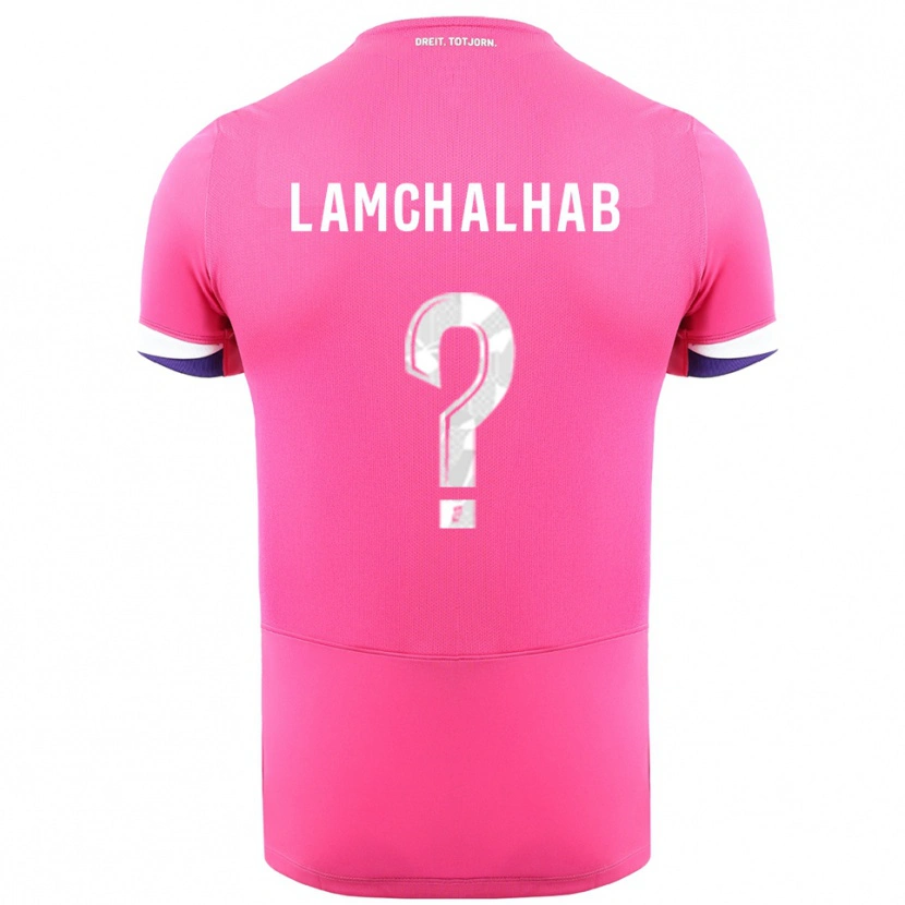 Danxen Barn Merwan Lamchalhab #0 Rosa Vit Bortatröja Matchtröjor 2025/26 Tröjor T-Tröja