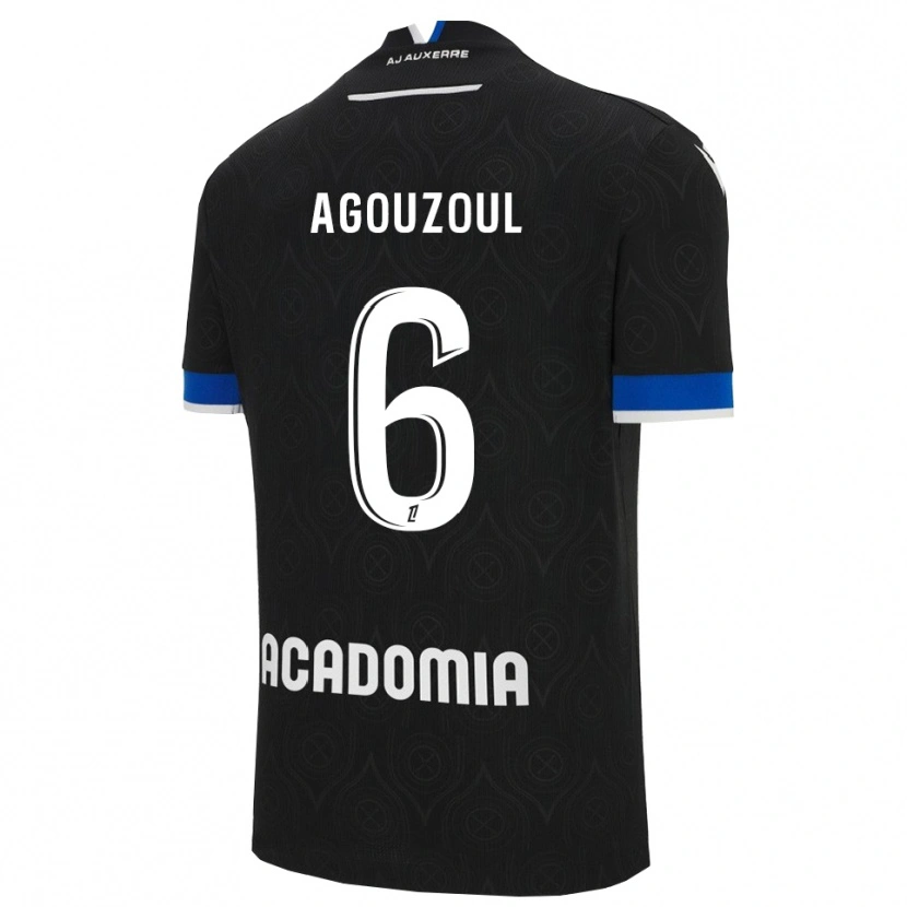 Danxen Barn Saad Agouzoul #6 Svart Vit Bortatröja Matchtröjor 2025/26 Tröjor T-Tröja