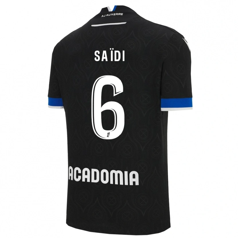 Danxen Barn Elyes Saïdi #6 Svart Vit Bortatröja Matchtröjor 2025/26 Tröjor T-Tröja