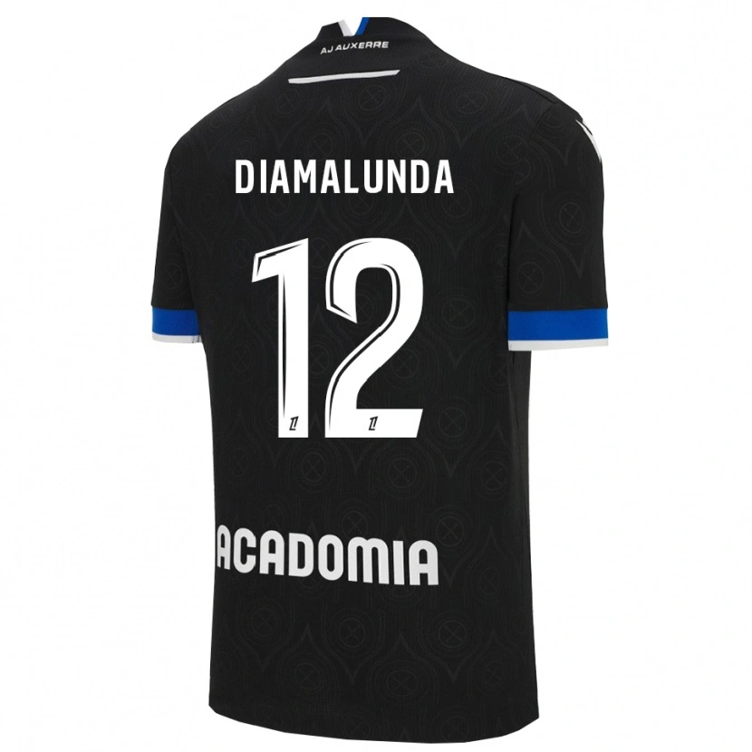 Danxen Barn Evan Diamalunda #12 Svart Vit Bortatröja Matchtröjor 2025/26 Tröjor T-Tröja