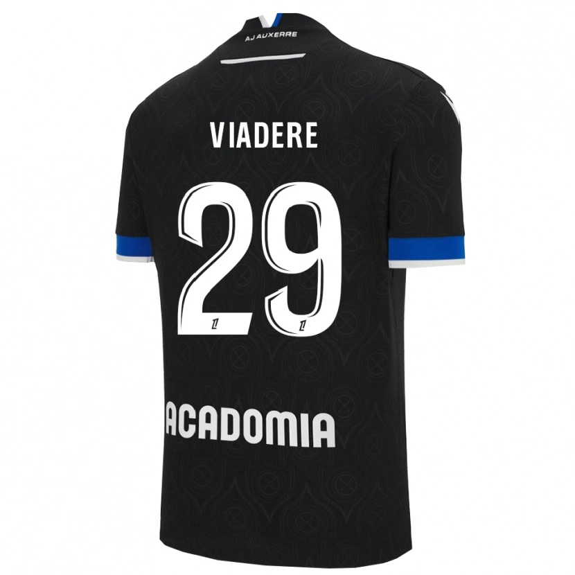 Danxen Barn Ben Viadere #29 Svart Vit Bortatröja Matchtröjor 2025/26 Tröjor T-Tröja
