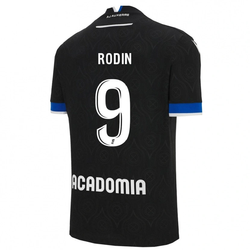 Danxen Barn Ryan Rodin #9 Svart Vit Bortatröja Matchtröjor 2025/26 Tröjor T-Tröja