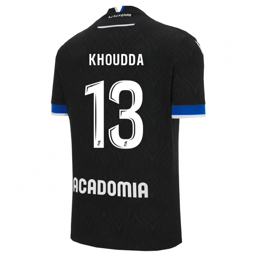 Danxen Barn Youssef Khoudda #13 Svart Vit Bortatröja Matchtröjor 2025/26 Tröjor T-Tröja