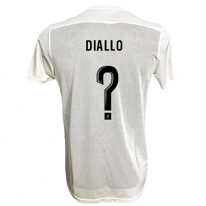 Danxen Barn Mamadou Diallo #0 Svart Vit Bortatröja Matchtröjor 2025/26 Tröjor T-Tröja