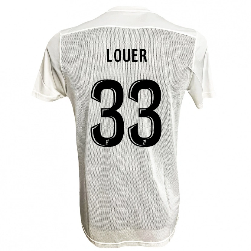 Danxen Barn Marius Louër #33 Svart Vit Bortatröja Matchtröjor 2025/26 Tröjor T-Tröja