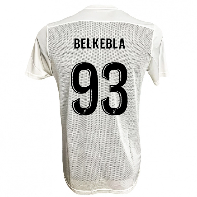 Danxen Barn Haris Belkebla #93 Svart Vit Bortatröja Matchtröjor 2025/26 Tröjor T-Tröja