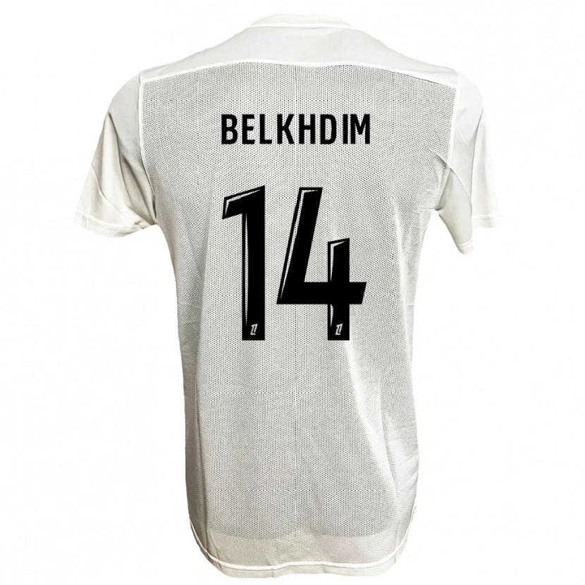 Danxen Barn Yassin Belkhdim #14 Svart Vit Bortatröja Matchtröjor 2025/26 Tröjor T-Tröja