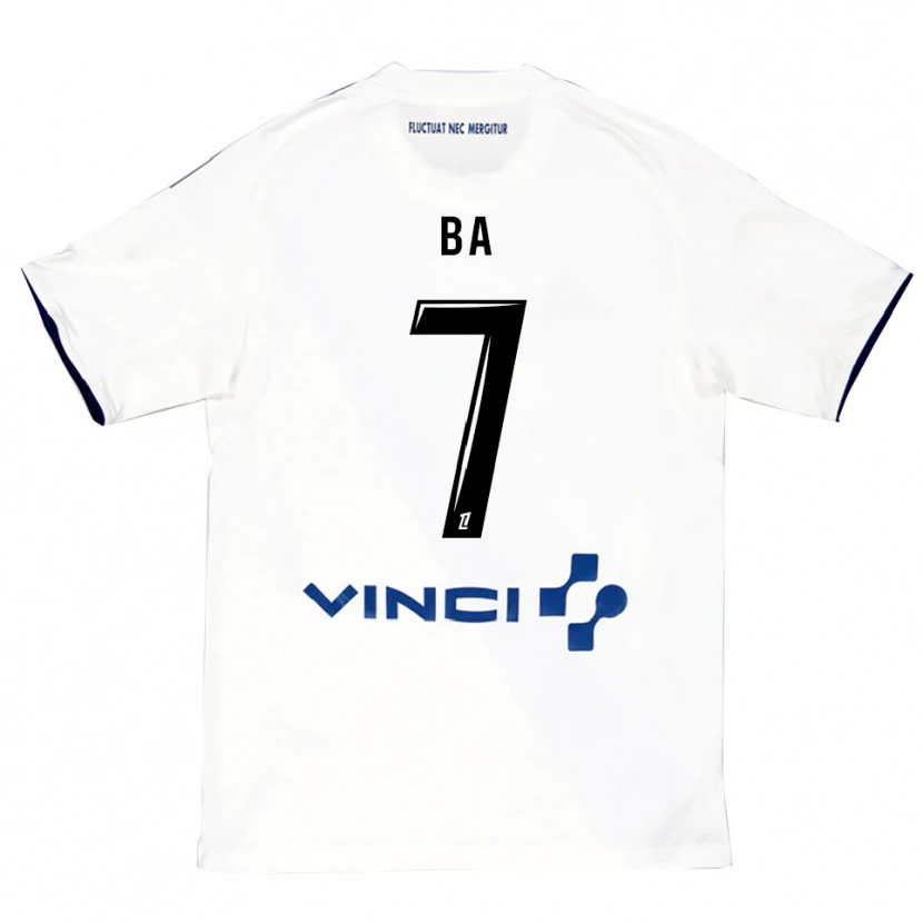Danxen Barn Mohamed Ba #7 Vit Blå Bortatröja Matchtröjor 2025/26 Tröjor T-Tröja