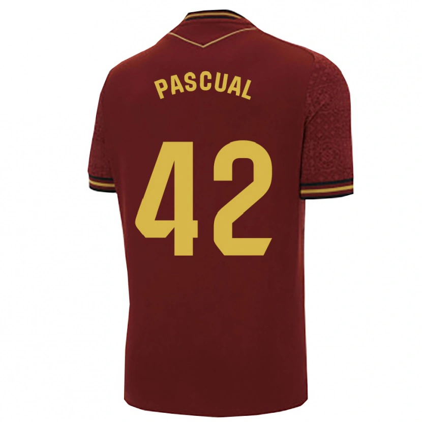 Danxen Barn García Pascual #42 Bourgogne Guld Bortatröja Matchtröjor 2025/26 Tröjor T-Tröja