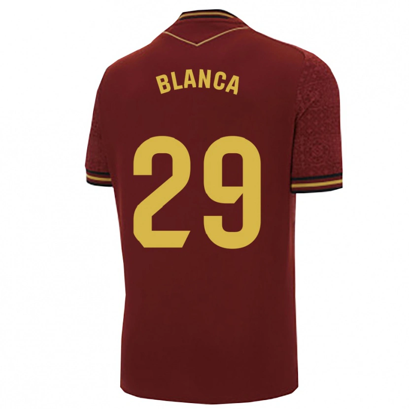 Danxen Barn Blanca Gómez Fernández #29 Bourgogne Guld Bortatröja Matchtröjor 2025/26 Tröjor T-Tröja