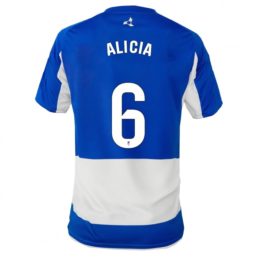 Danxen Barn Alicia #6 Blå Vit Bortatröja Matchtröjor 2025/26 Tröjor T-Tröja
