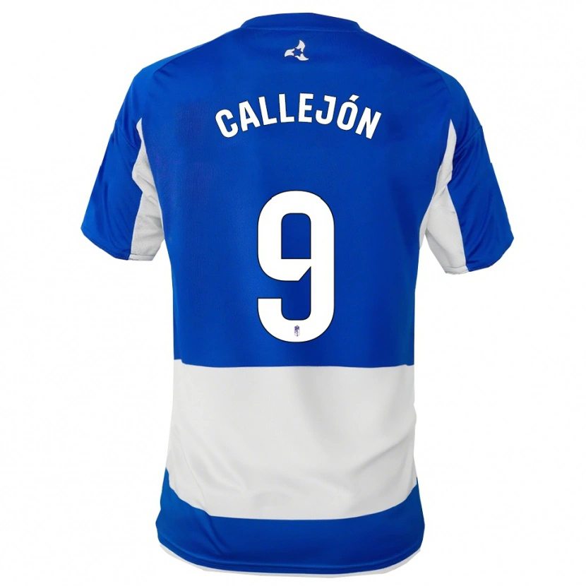Danxen Barn Jose Callejon #9 Blå Vit Bortatröja Matchtröjor 2025/26 Tröjor T-Tröja