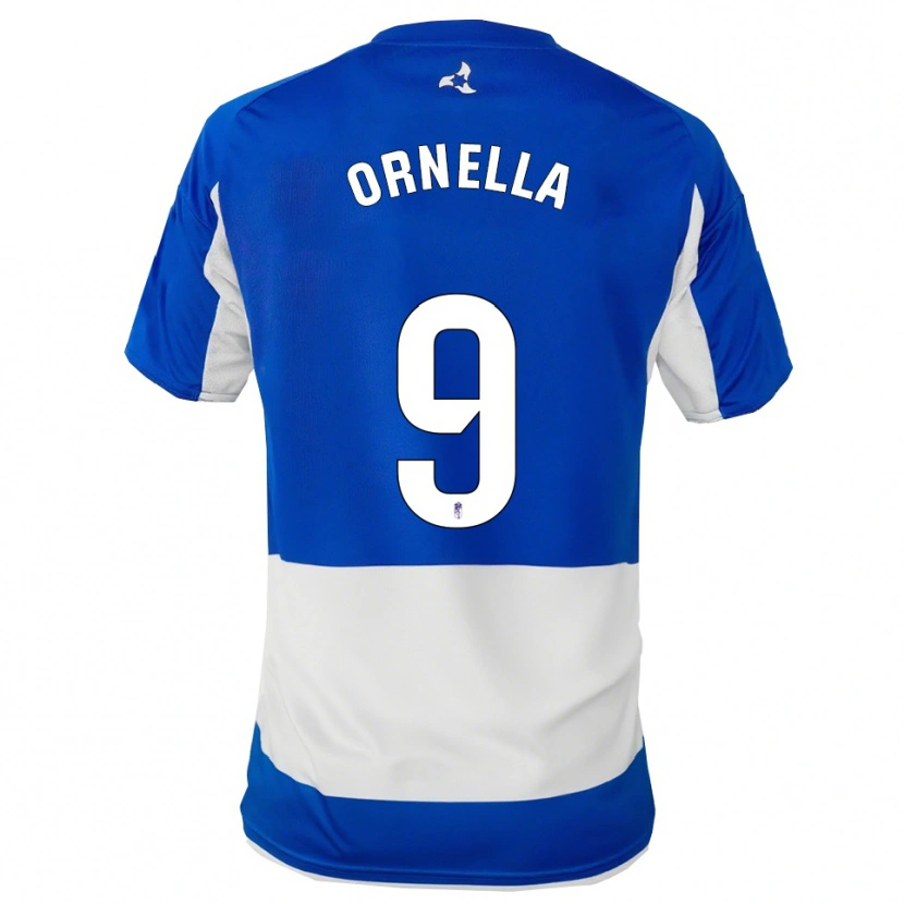 Danxen Barn Ornella María Vignola Cabot #9 Blå Vit Bortatröja Matchtröjor 2025/26 Tröjor T-Tröja