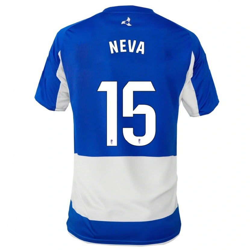 Danxen Barn Carlos Neva #15 Blå Vit Bortatröja Matchtröjor 2025/26 Tröjor T-Tröja