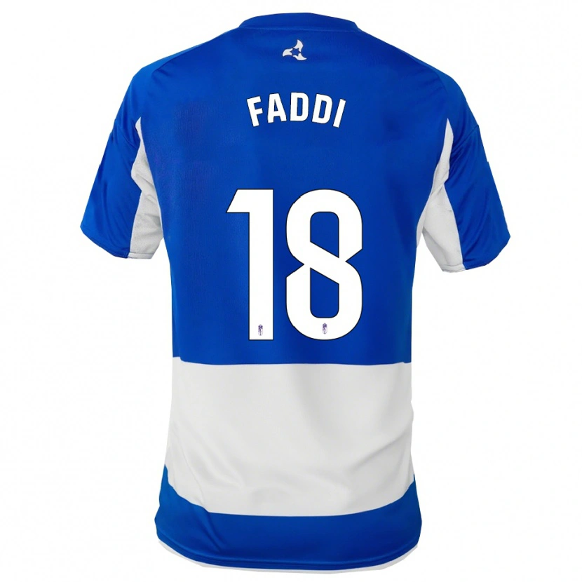 Danxen Barn Inés Faddi #18 Blå Vit Bortatröja Matchtröjor 2025/26 Tröjor T-Tröja