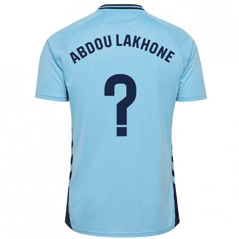 Danxen Barn Pape Abdou Lakhone #0 Himmelsblå Bortatröja Matchtröjor 2025/26 Tröjor T-Tröja