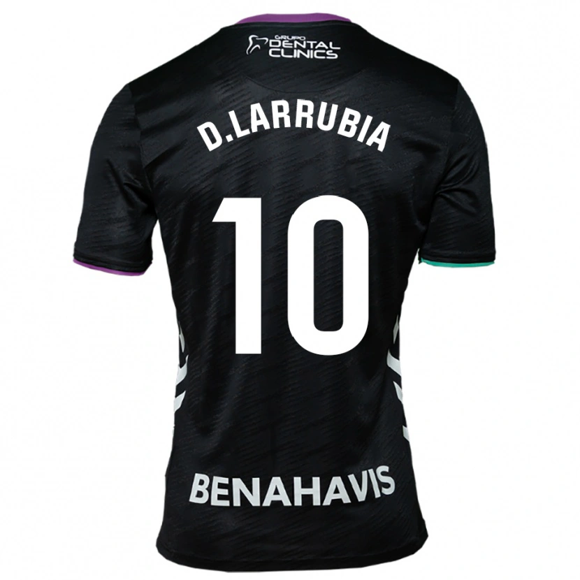 Danxen Barn David Larrubia #10 Svart Lila Grön Bortatröja Matchtröjor 2025/26 Tröjor T-Tröja