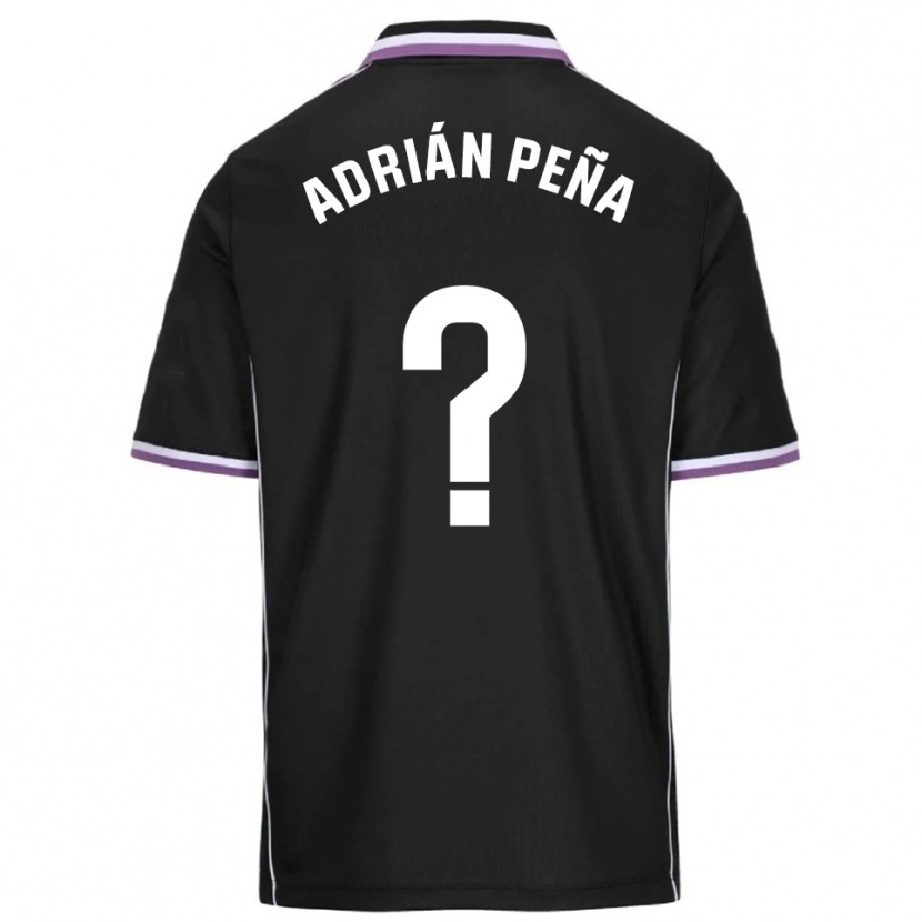 Danxen Barn Adrián Peña #0 Lila Svart Bortatröja Matchtröjor 2025/26 Tröjor T-Tröja