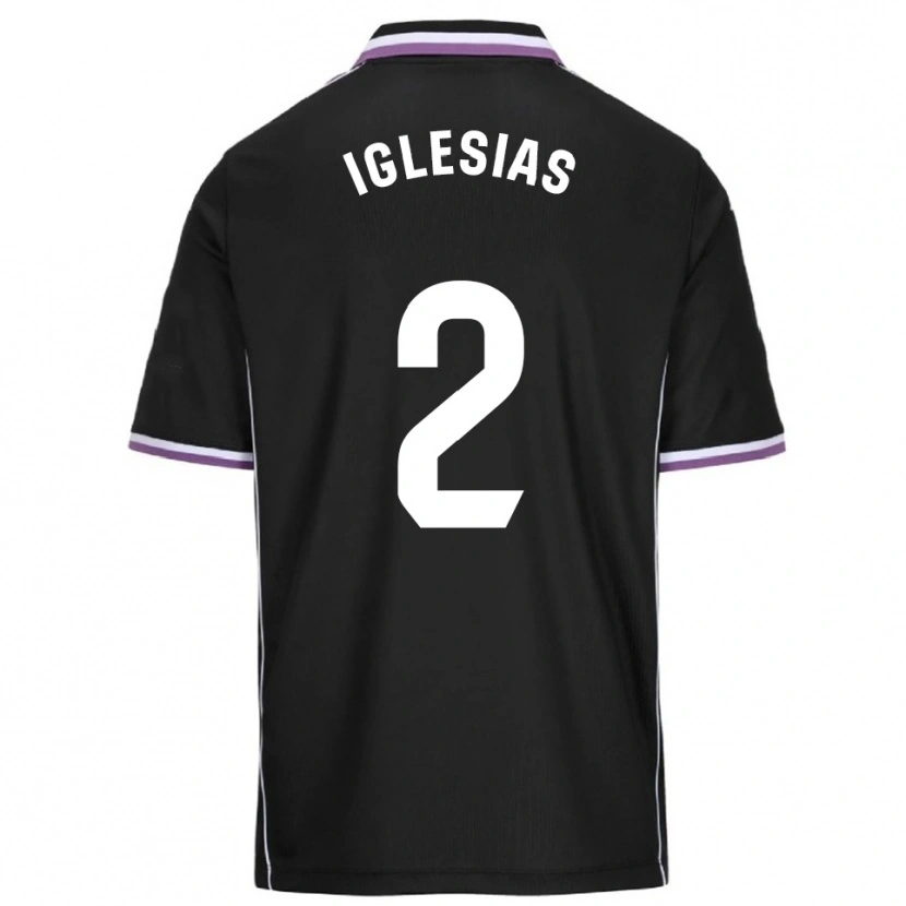 Danxen Barn Koke Iglesias #2 Lila Svart Bortatröja Matchtröjor 2025/26 Tröjor T-Tröja
