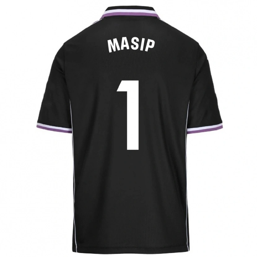 Danxen Barn Jordi Masip #1 Lila Svart Bortatröja Matchtröjor 2025/26 Tröjor T-Tröja