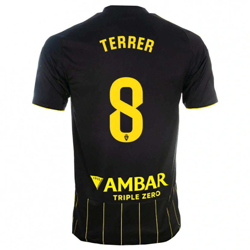 Danxen Barn Lucas Terrer #8 Svart Gul Bortatröja Matchtröjor 2025/26 Tröjor T-Tröja