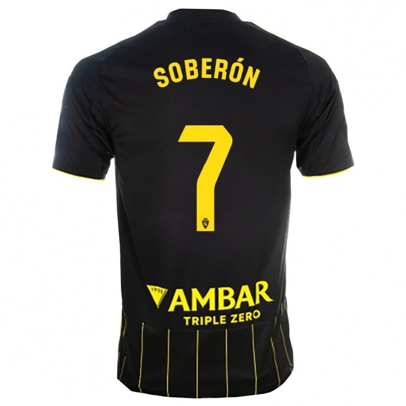 Danxen Barn Mario Soberón #7 Svart Gul Bortatröja Matchtröjor 2025/26 Tröjor T-Tröja