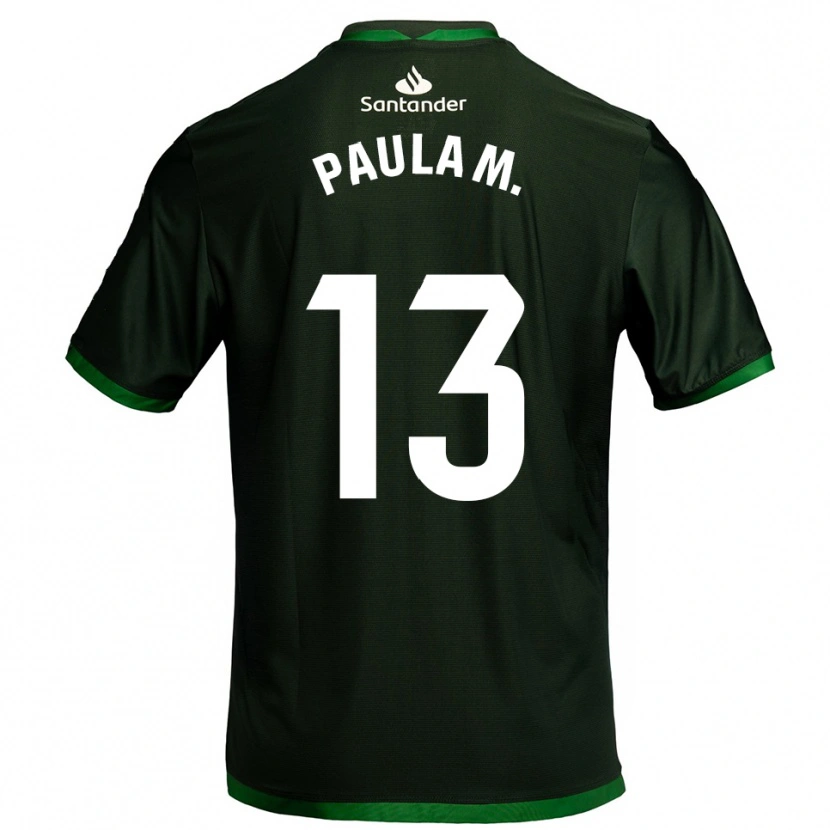 Danxen Barn Paula Muñoz Álvarez #13 Mörkgrön Bortatröja Matchtröjor 2025/26 Tröjor T-Tröja