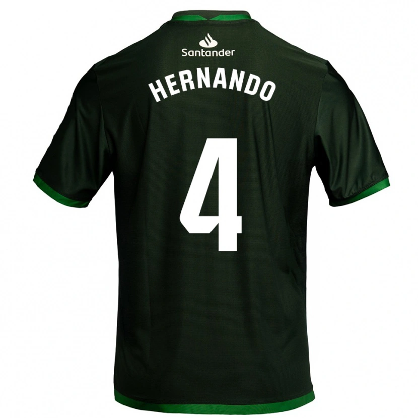 Danxen Barn Manu Hernando #4 Mörkgrön Bortatröja Matchtröjor 2025/26 Tröjor T-Tröja