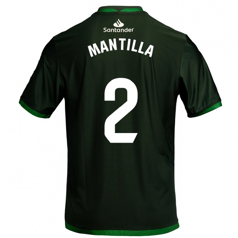 Danxen Barn Álvaro Mantilla #2 Mörkgrön Bortatröja Matchtröjor 2025/26 Tröjor T-Tröja