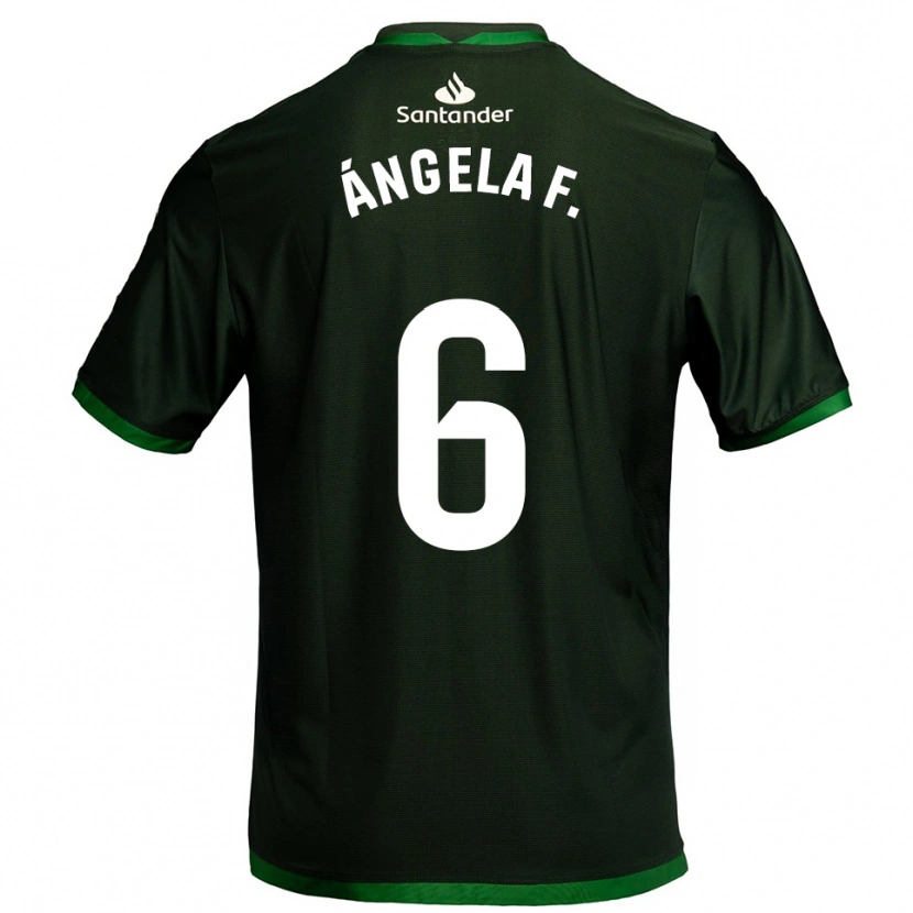 Danxen Barn Ángela Fernández Fraile #6 Mörkgrön Bortatröja Matchtröjor 2025/26 Tröjor T-Tröja