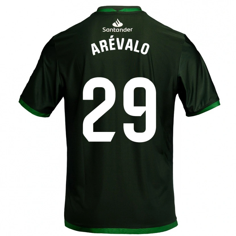 Danxen Barn Jeremy Arévalo #29 Mörkgrön Bortatröja Matchtröjor 2025/26 Tröjor T-Tröja