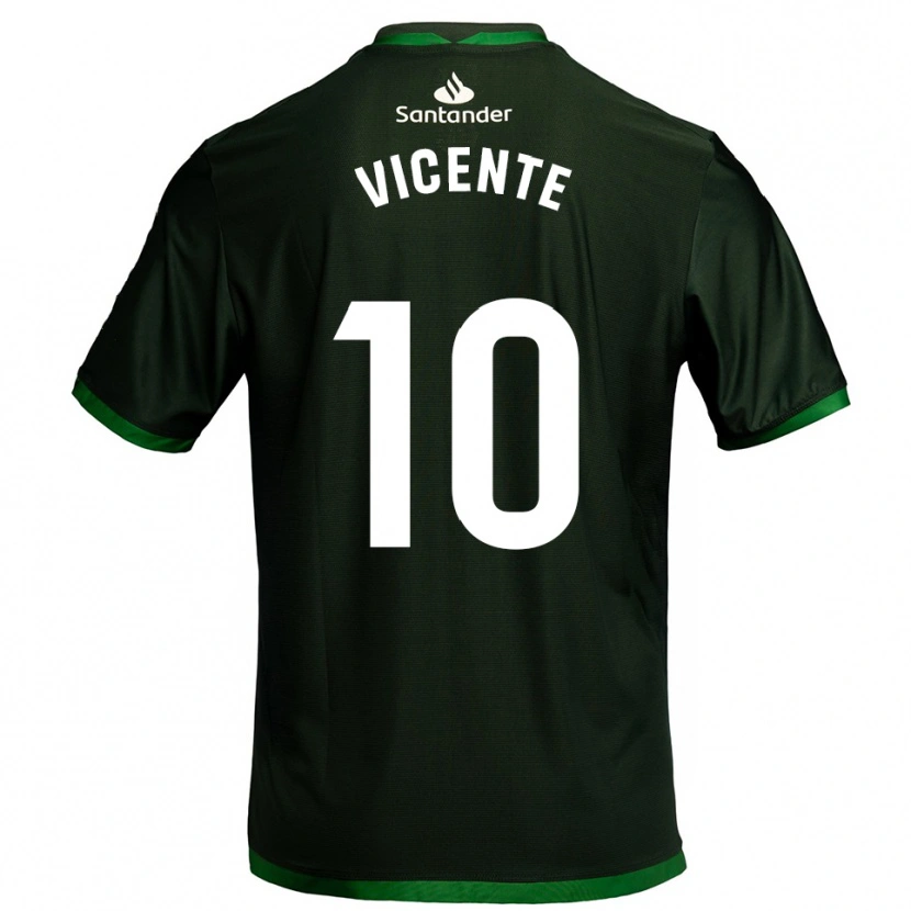 Danxen Barn Iñigo Vicente #10 Mörkgrön Bortatröja Matchtröjor 2025/26 Tröjor T-Tröja
