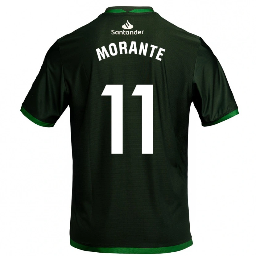 Danxen Barn Alejandro Morante #11 Mörkgrön Bortatröja Matchtröjor 2025/26 Tröjor T-Tröja