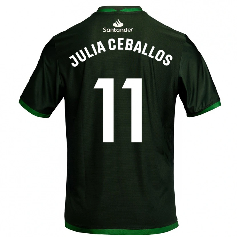 Danxen Barn Julia Ceballos Carrancio #11 Mörkgrön Bortatröja Matchtröjor 2025/26 Tröjor T-Tröja