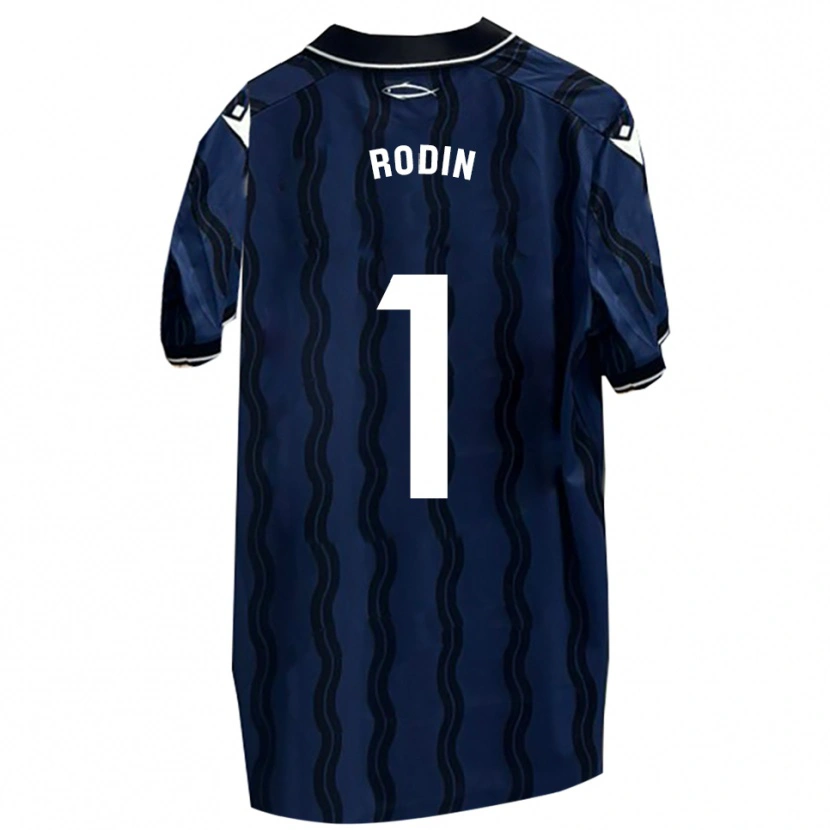 Danxen Barn Antonio Rodin #1 Mörkblå Svart Bortatröja Matchtröjor 2025/26 Tröjor T-Tröja