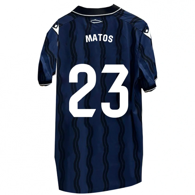 Danxen Barn José Matos #23 Mörkblå Svart Bortatröja Matchtröjor 2025/26 Tröjor T-Tröja