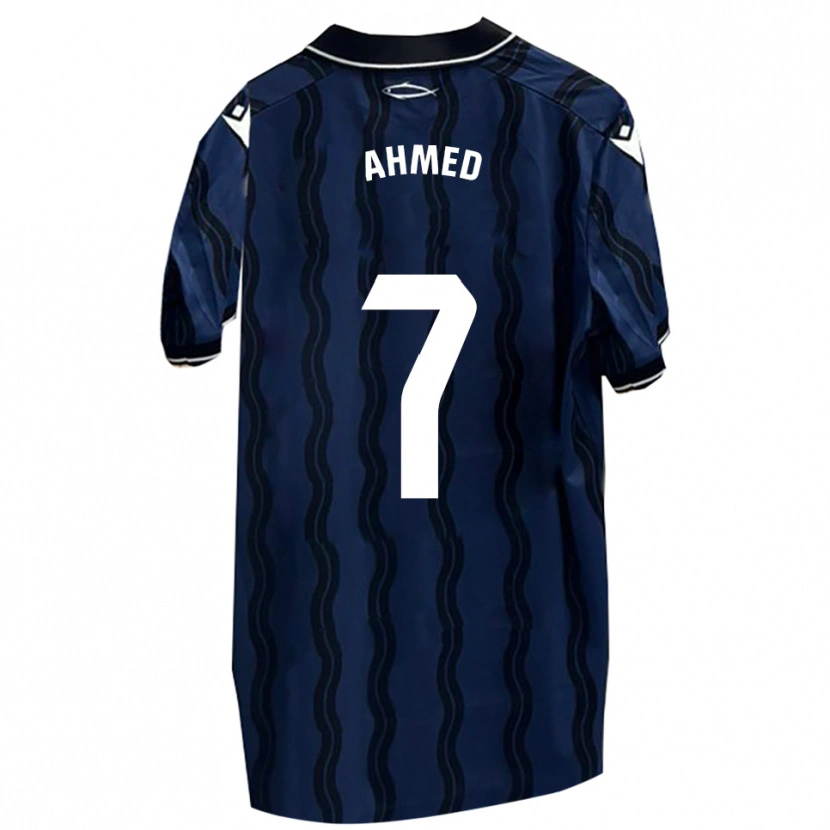 Danxen Barn Aisar Ahmed #7 Mörkblå Svart Bortatröja Matchtröjor 2025/26 Tröjor T-Tröja
