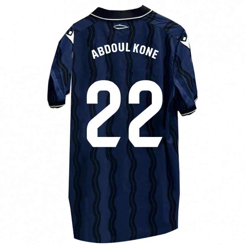 Danxen Barn Kialy Abdoul Kone #22 Mörkblå Svart Bortatröja Matchtröjor 2025/26 Tröjor T-Tröja