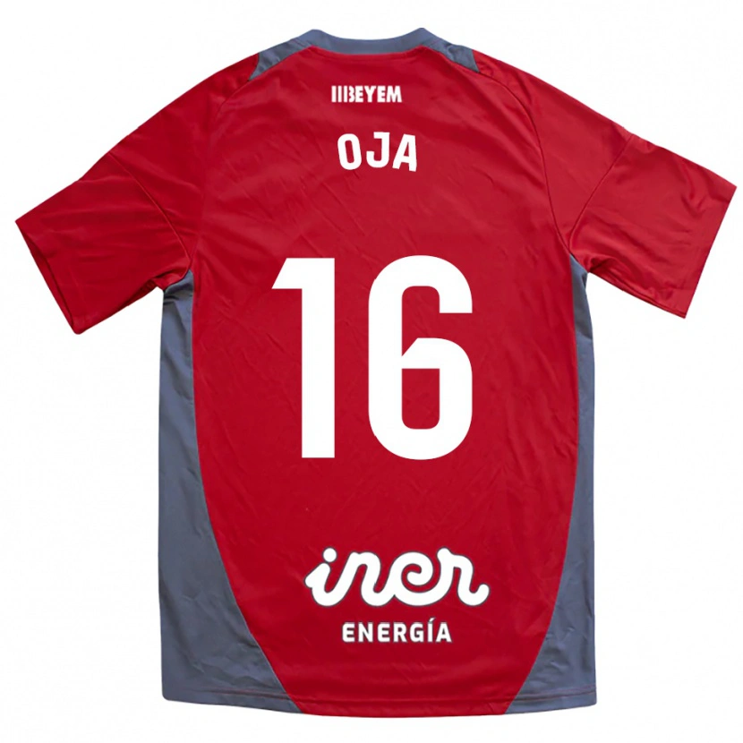 Danxen Barn Johannes Oja #16 Röd Grå Bortatröja Matchtröjor 2025/26 Tröjor T-Tröja