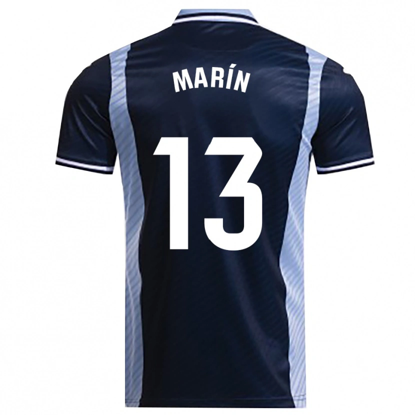 Danxen Barn Carlos Marín #13 Marinblå Himmelsblå Bortatröja Matchtröjor 2025/26 Tröjor T-Tröja