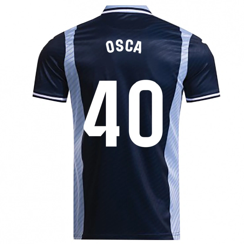 Danxen Barn Cristian Osca #40 Marinblå Himmelsblå Bortatröja Matchtröjor 2025/26 Tröjor T-Tröja