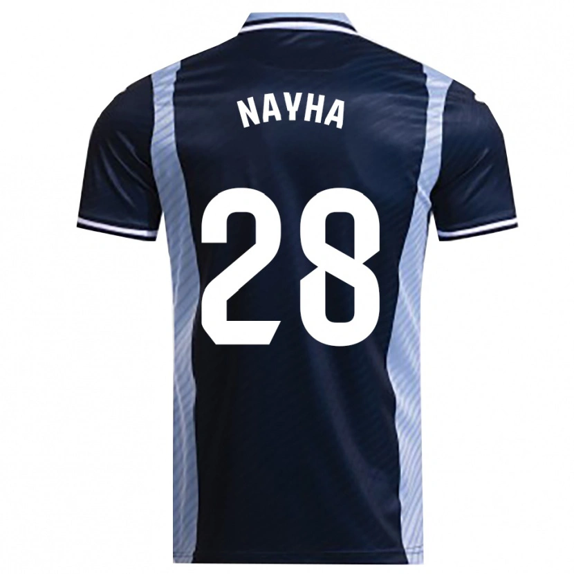 Danxen Barn Nayha Torrejón Moreno #28 Marinblå Himmelsblå Bortatröja Matchtröjor 2025/26 Tröjor T-Tröja