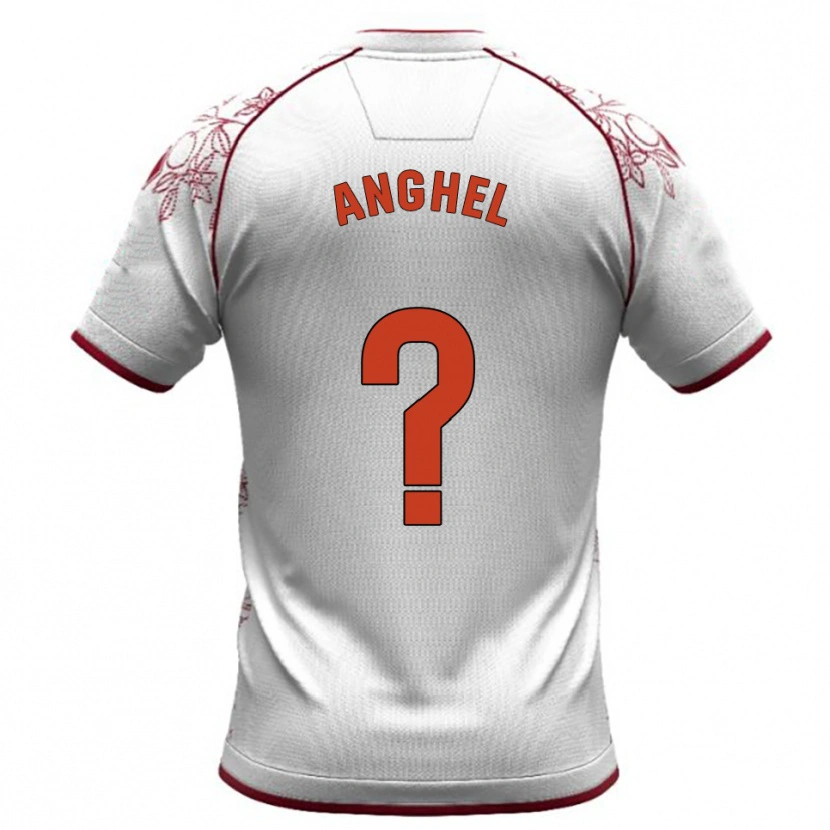 Danxen Barn Nicolas Anghel #0 Vit Bourgogne Bortatröja Matchtröjor 2025/26 Tröjor T-Tröja