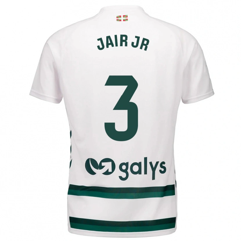 Danxen Barn Jair Amador #3 Vit Grön Bortatröja Matchtröjor 2025/26 Tröjor T-Tröja